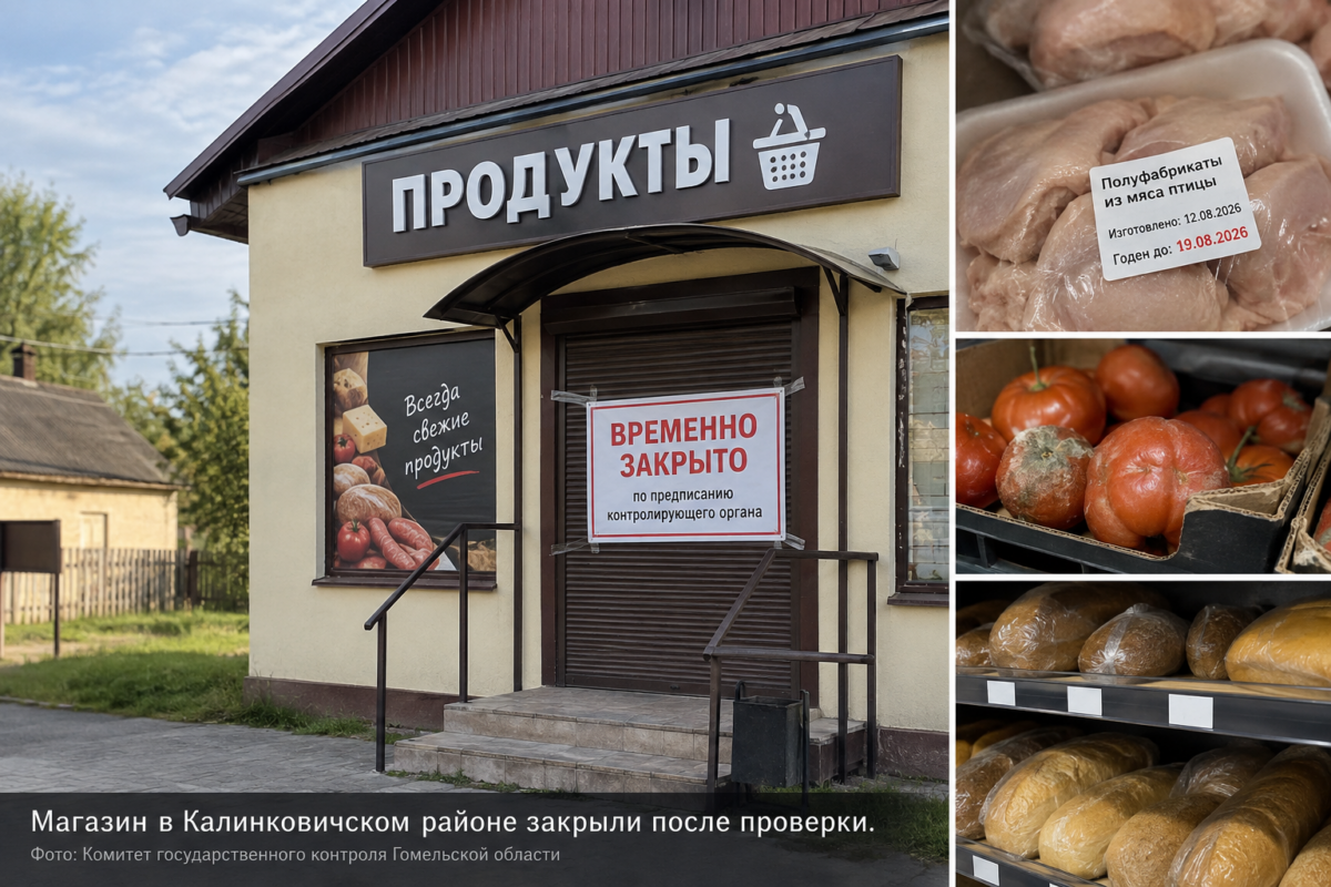 Магазин в районе Калинковичей закрыли после проверки