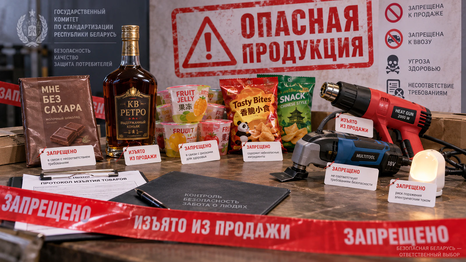 В Беларуси запретили ещё семь товаров из России и Китая